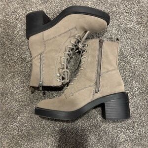 MIA tan suede combat boot size 7